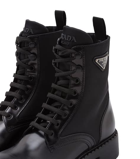 prada leather biker boots|prada leather boots women.